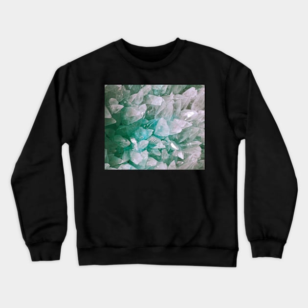 Green crystal Crewneck Sweatshirt by ColorsHappiness